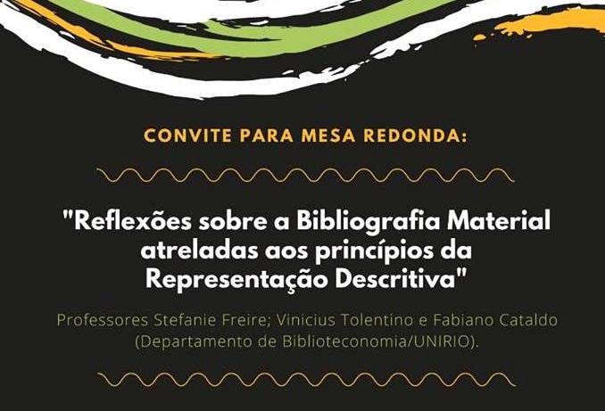 Cartaz mesa redonda biblioteconomia