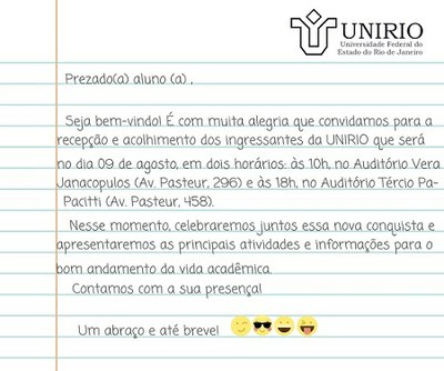 Recepção aos Ingressantes