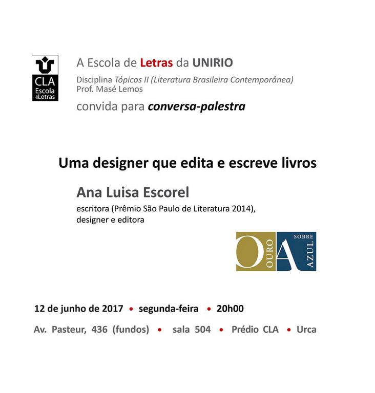 Convite - Ana Lusia Escorel Convite - Ana Lusia Escorel