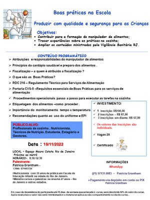 Curso Boas Práticas na Escola