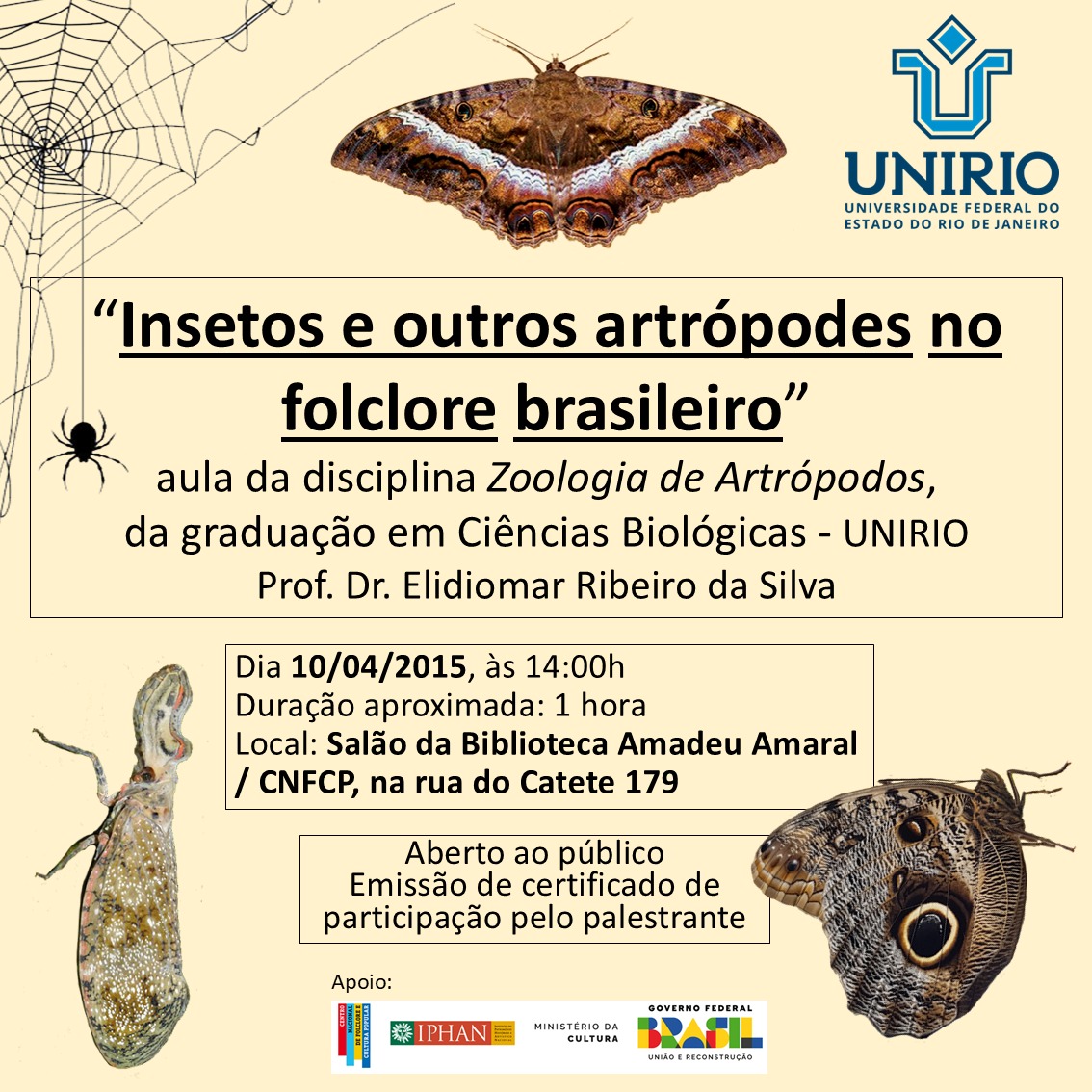 Aulas de Zoologia abertas ao público