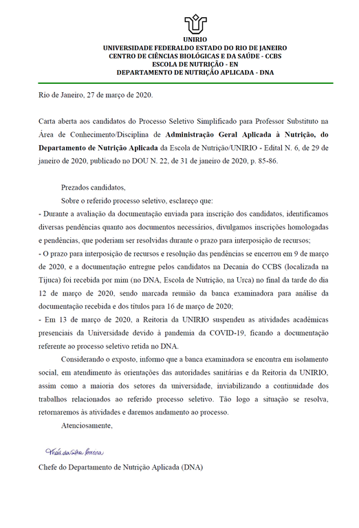 CartaAosCandidatos_20200327 CartaAosCandidatos_20200327