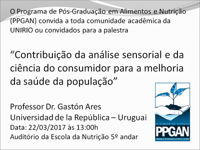 Palestra Dr Gaston PPGAN Palestra Dr Gaston PPGAN