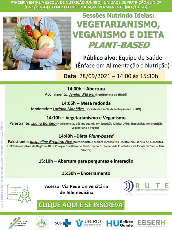 Vegetarianismo, Veganismo e Dieta Plant-Based 28 de set de 2021