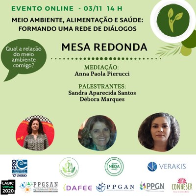 Evento 3 de novembro de 2020 - Mesa Redonda