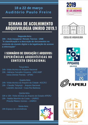 semana de acolhimento 2019.1