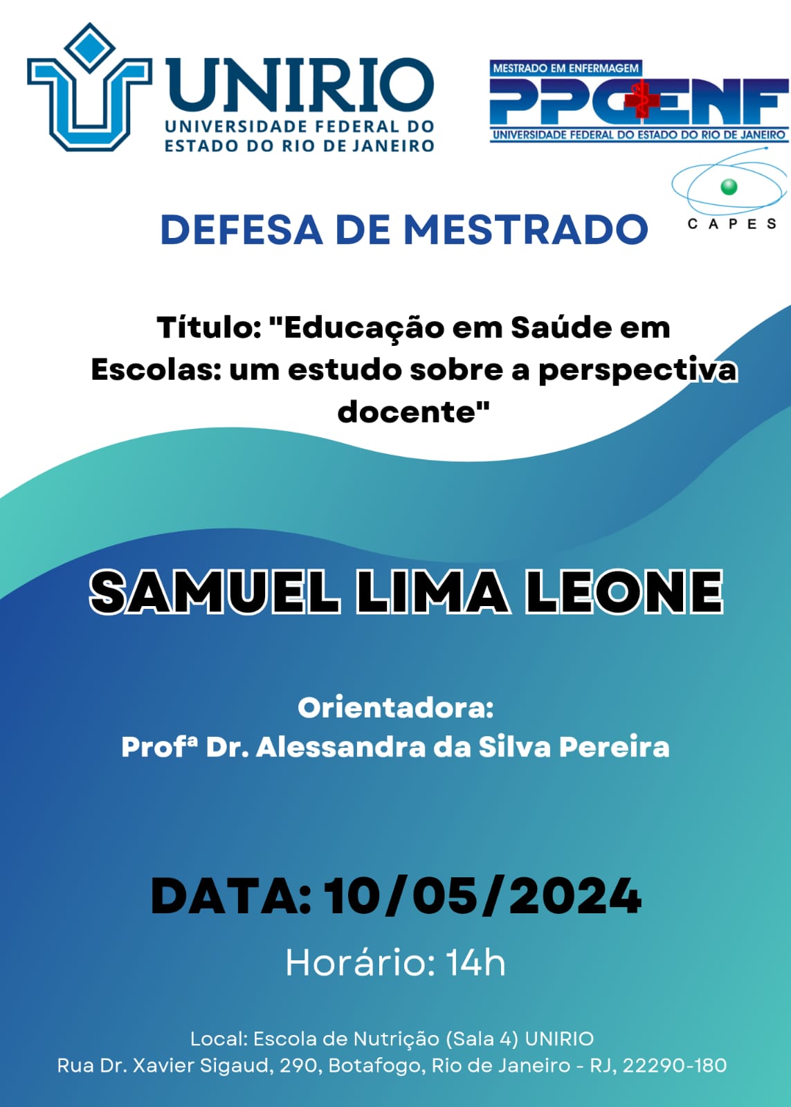 DEFESA DE DISSERTAÇÃO - SAMUEL LIMA LEONE