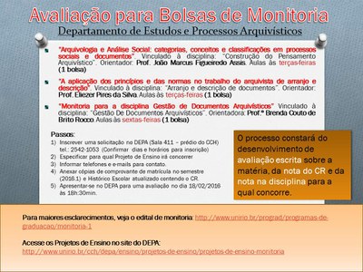 Seleção de monitores