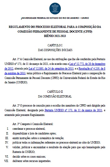Processo Eleitoral CPPD - 2021-2023
