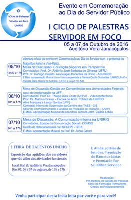 Programação final