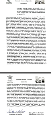 21ª Ata de Reunião da CIS