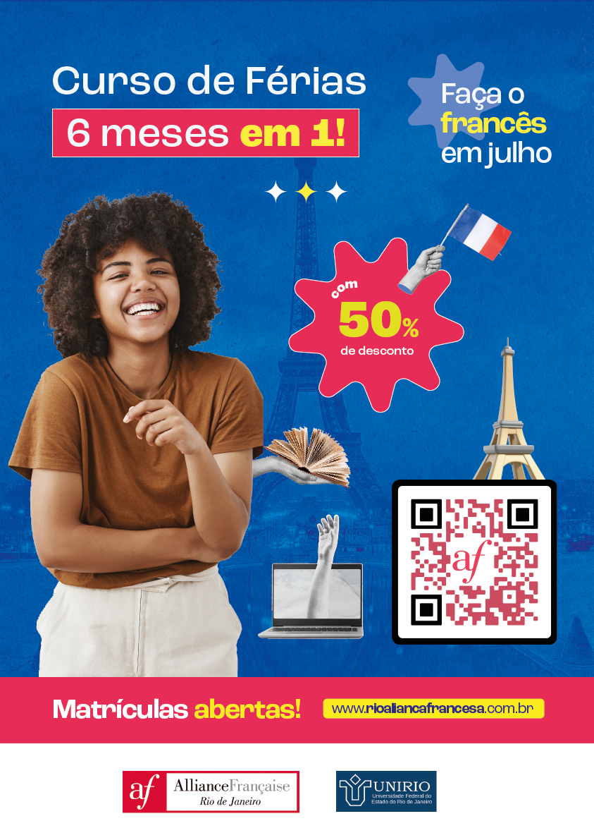 Aliança Francesa oferece descontos a alunos da UNIRIO