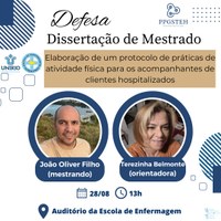 Defesa de produto do mestrando João Oliver Filho