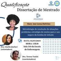 Exame de qualificação da mestranda Mary Ane Lessa Etelvino