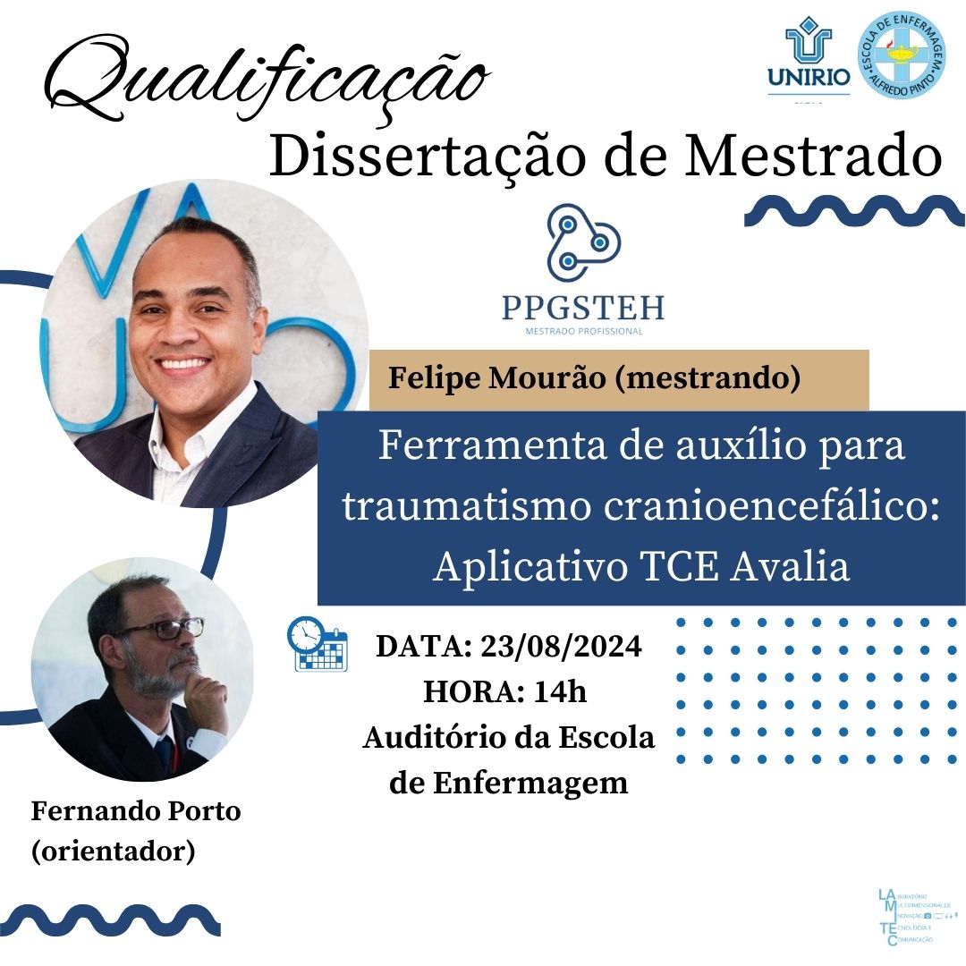 Exame de qualificação do mestrando Felipe Areias Mourão