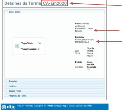 Tela de inclusão em semestre emergencial Tela de inclusão em semestre emergencial