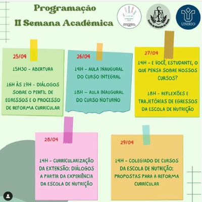 Segunda semana acadêmica EN