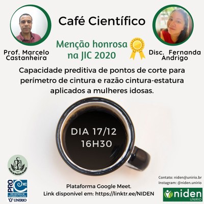 Café Científico 17 de dezembro de 2020 Café Científico 17 de dezembro de 2020