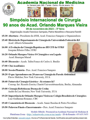 Simpósio Internacional de Cirurgia: 90 anos do Acad. Simpósio Internacional de Cirurgia: 90 anos do Acad.