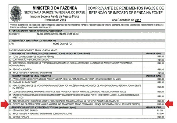 PROGEPE informa que está disponível o Comprovante de Rendimentos para Imposto de Renda 2018