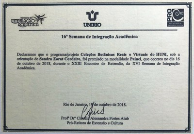 Melhor painel SIA 2018 - certificado Melhor painel SIA 2018 - certificado