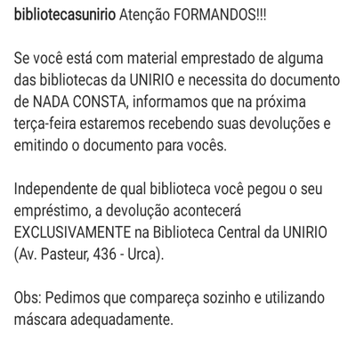 Devolução de livros 13/07/2021 formandos