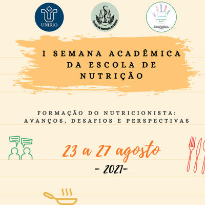 Evento I Semana Acadêmica da EN 23 a 27 de Agosto de 2021 Evento I Semana Acadêmica da EN 23 a 27 de Agosto de 2021