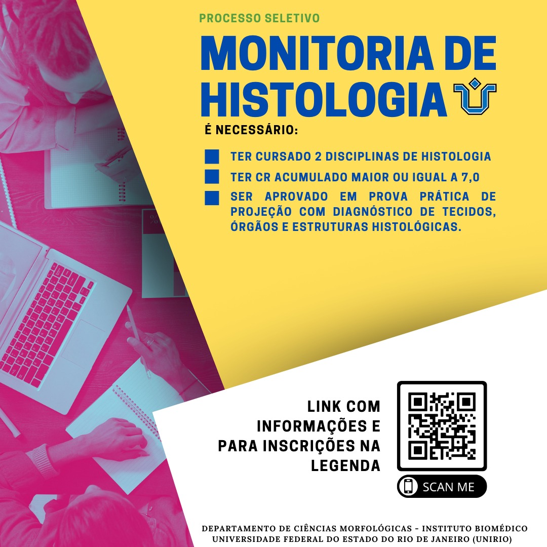 Concurso para monitoria de Histologia 2023