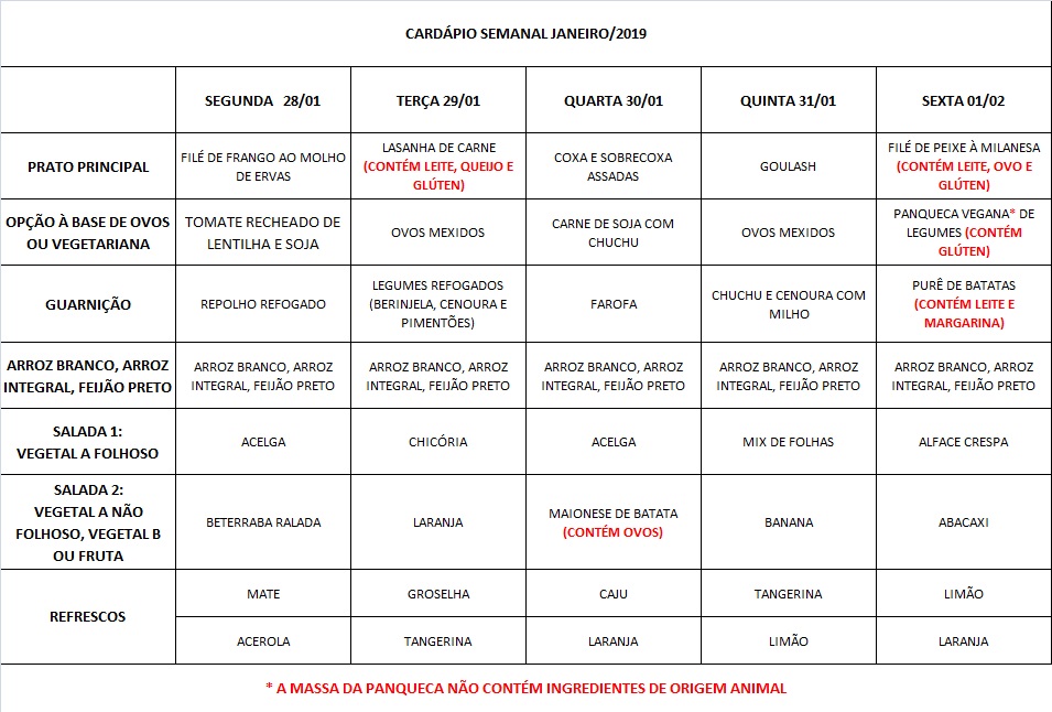 cardápio 28-01 a 01-02-19