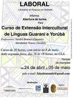 Curso de Extensão Intercultural de Línguas
