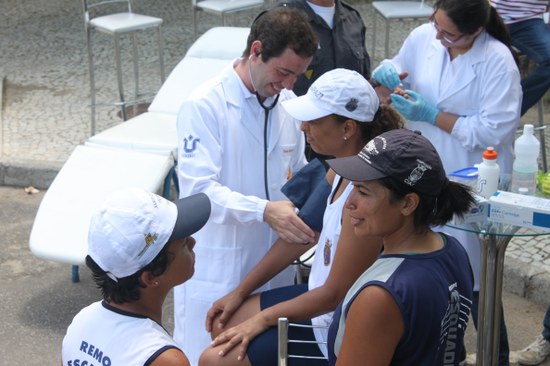 Equipe do LBP avalia atletas do remo (Crédito: LBP) Equipe do LBP avalia atletas do remo (Crédito: LBP)