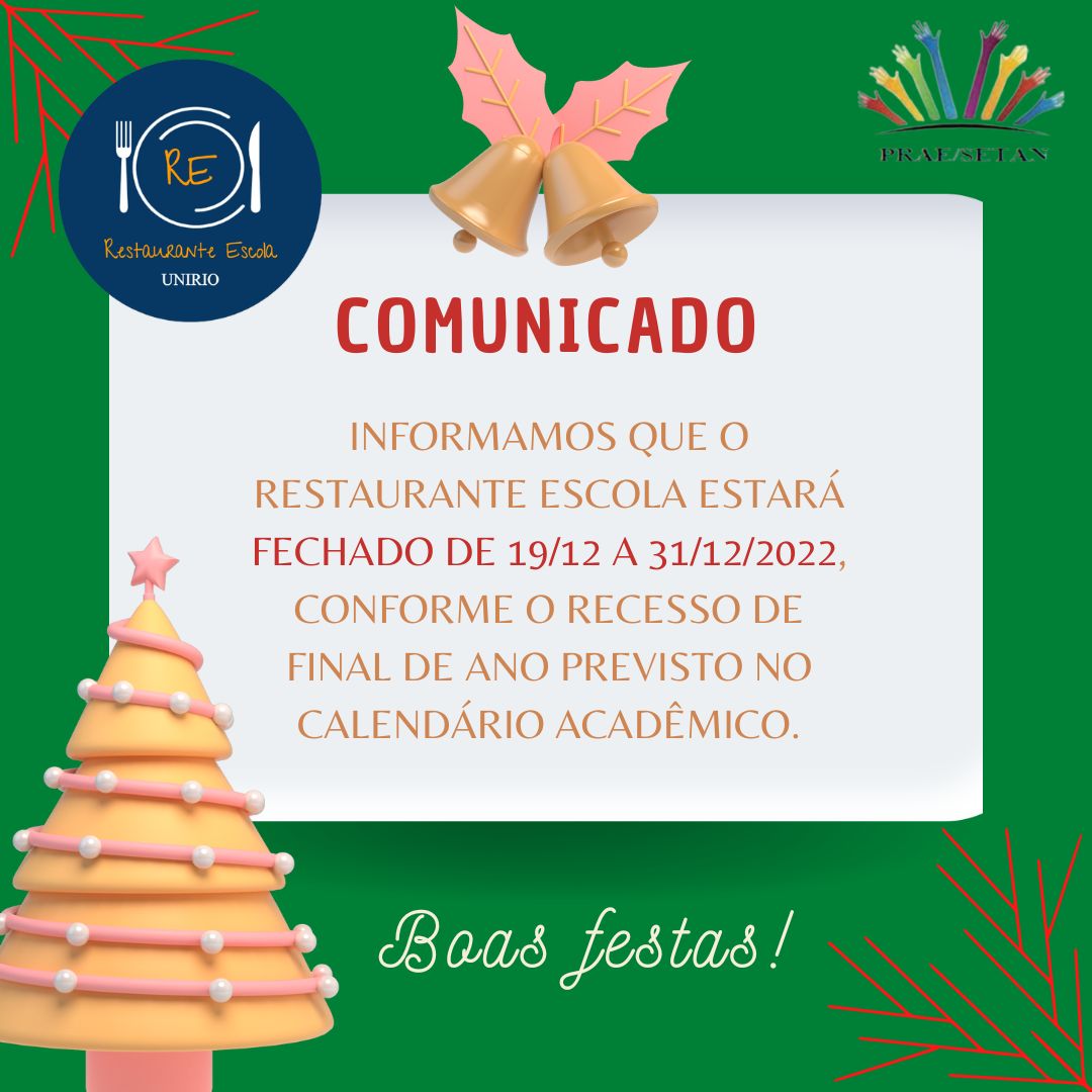 Recesso final de ano RE