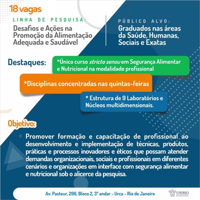 PPGSAN 2021 - Destaques