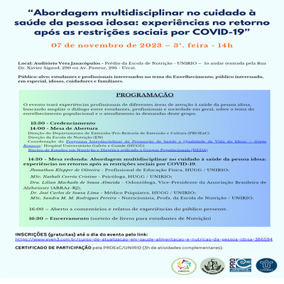 Idoso, retorno presencial covid 19 2