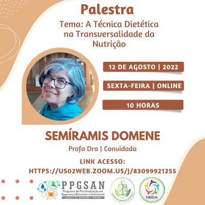 Evento Tema: A Técnica Dietética na Transversalidade da Nutrição Evento Tema: A Técnica Dietética na Transversalidade da Nutrição