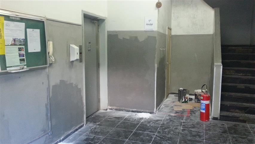 Recuperação da entrada do Bloco D quase concluída