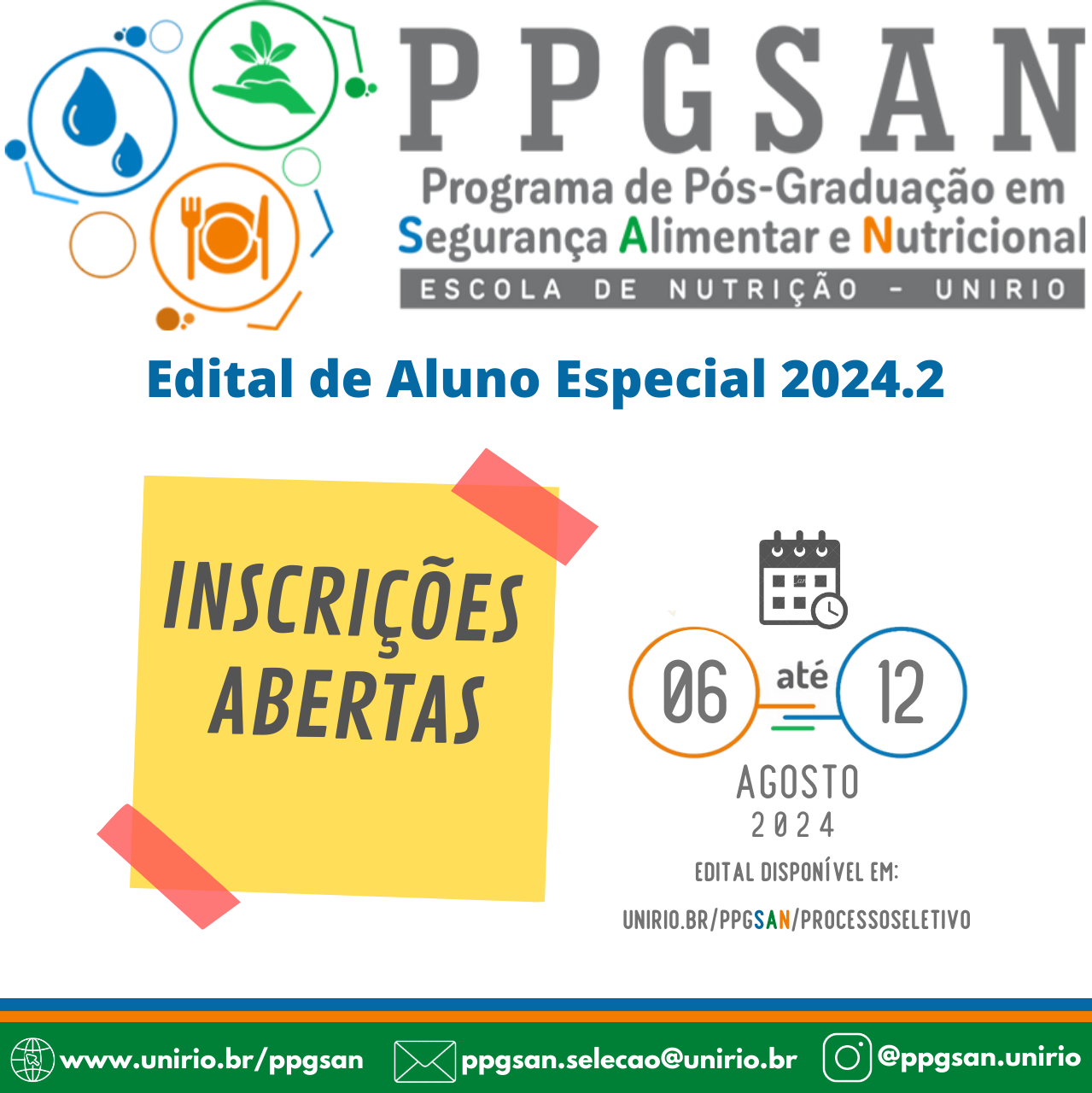 EDITAL ALUNO ESPECIAL 2024.2 - DISCIPLINA ELETIVA