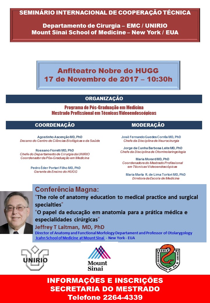 Professor Jeffrey T. Laitman é diretor do Departamento de Anatomia e Morfologia Funcional da Icahn School of Medicine at Mount Sinai, de Nova York, EUA (Imagem: Divulgação)