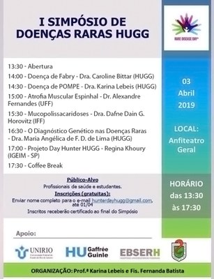 I Simpósio de Doenças Raras do HUGG