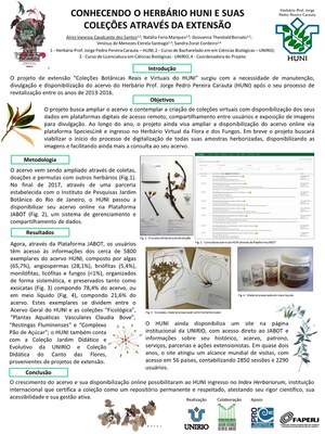 Pôster XII Sermana de Biologia UNIRIO 2018 - Coleções 