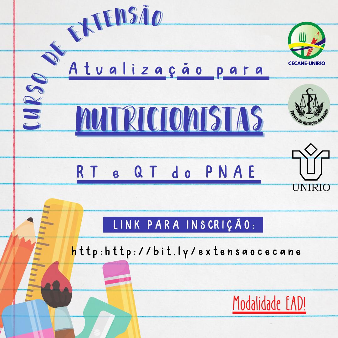 Curso Extensão - Atualização Nutricionistas