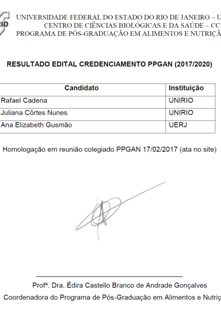 Credenciamento resultado
