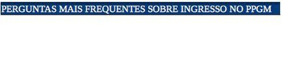Ingresso PPGM