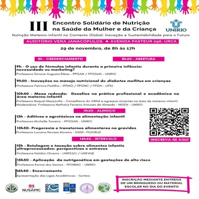 Evento - Encontro Solidario de Nutricao  - III