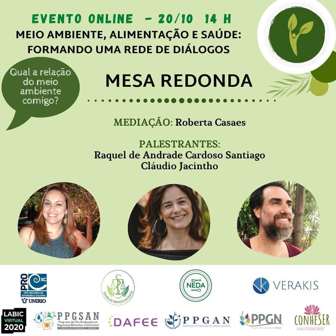 Evento 20 de outubro de 2020 - Mesa Redonda