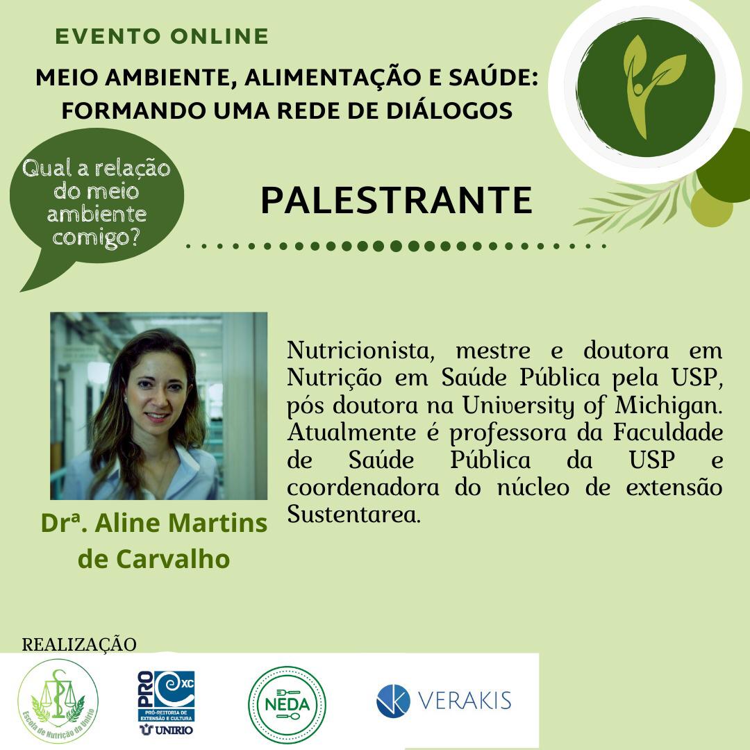 Evento 6 de outubro de 2020 - Palestrante Aline Martins