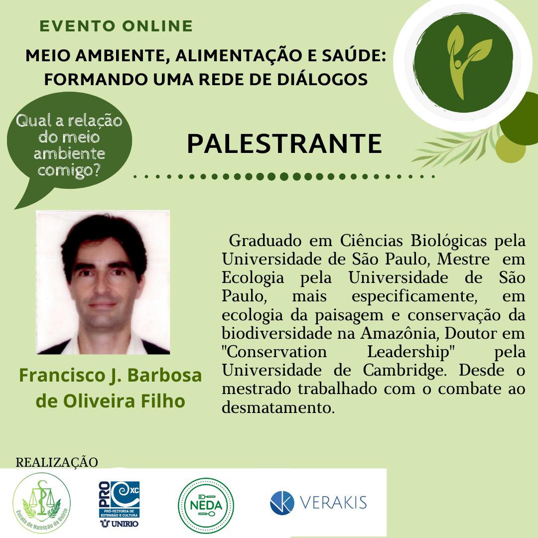 Evento 6 de outubro de 2020 - Palestrante Francisco Barbosa