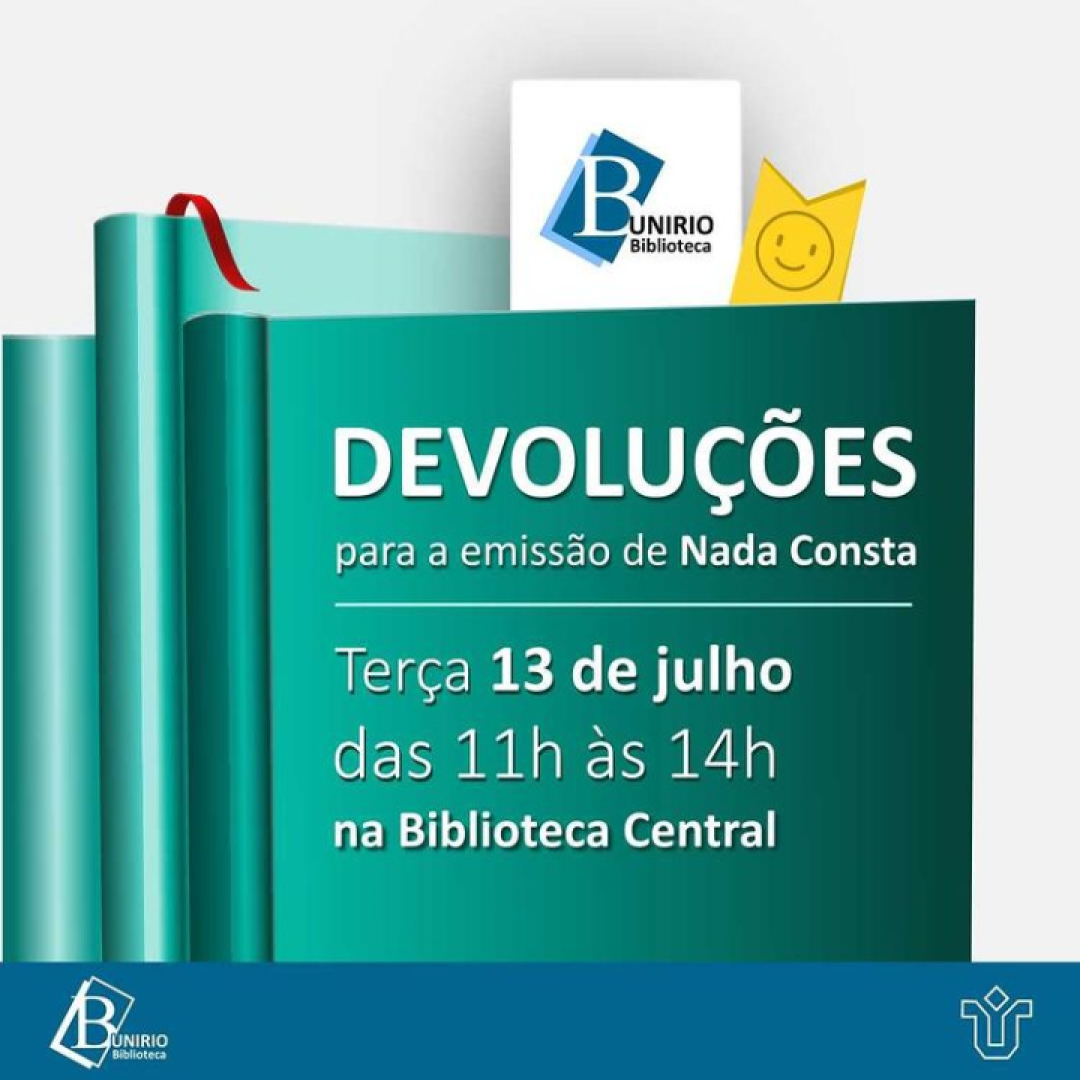 Devolução livros 13/07/2021