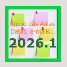 Inicio das Aulas 2026.1
