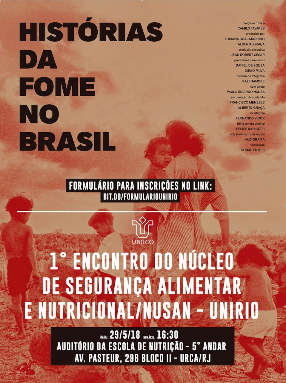 Cartaz de divulgação do 1º Encontro de Segurança Alimentar e Nutricional